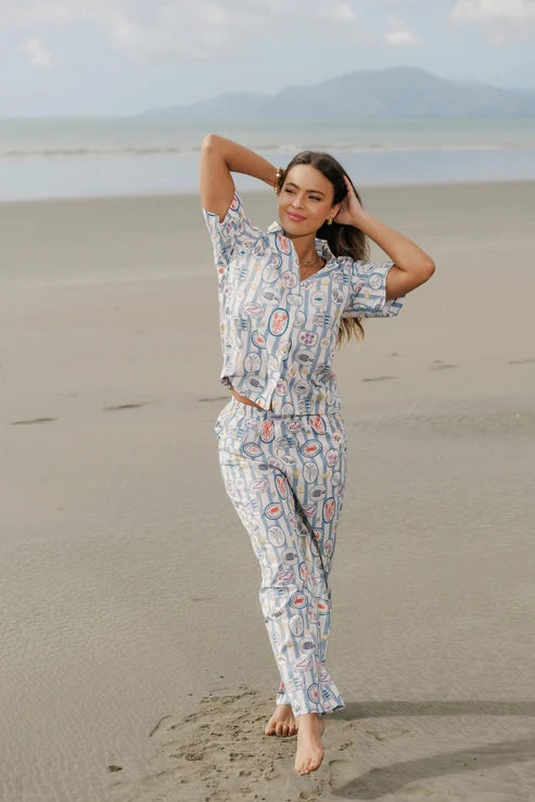 The Goodnight Society Boxer Pant - Amalfi Aperitivo