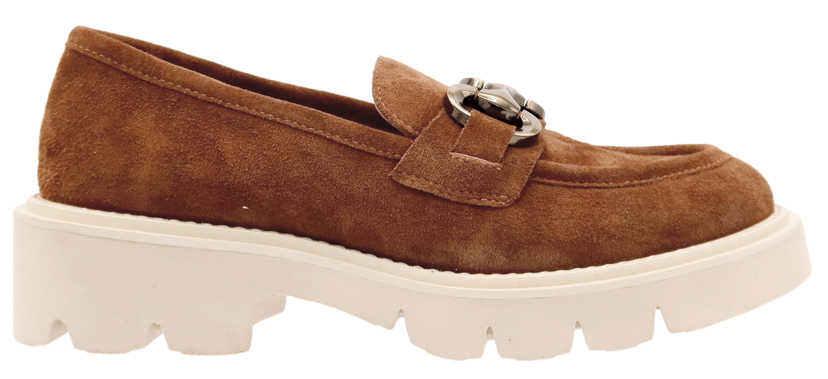 Tamara London Pargo Loafer - Dark Tan Suede