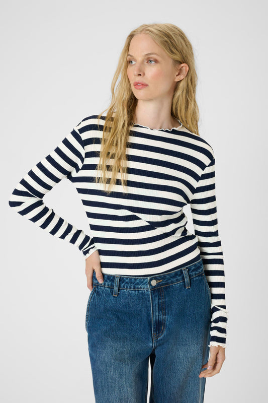 Karen By Simonsen Candace Top - Wide Stripe