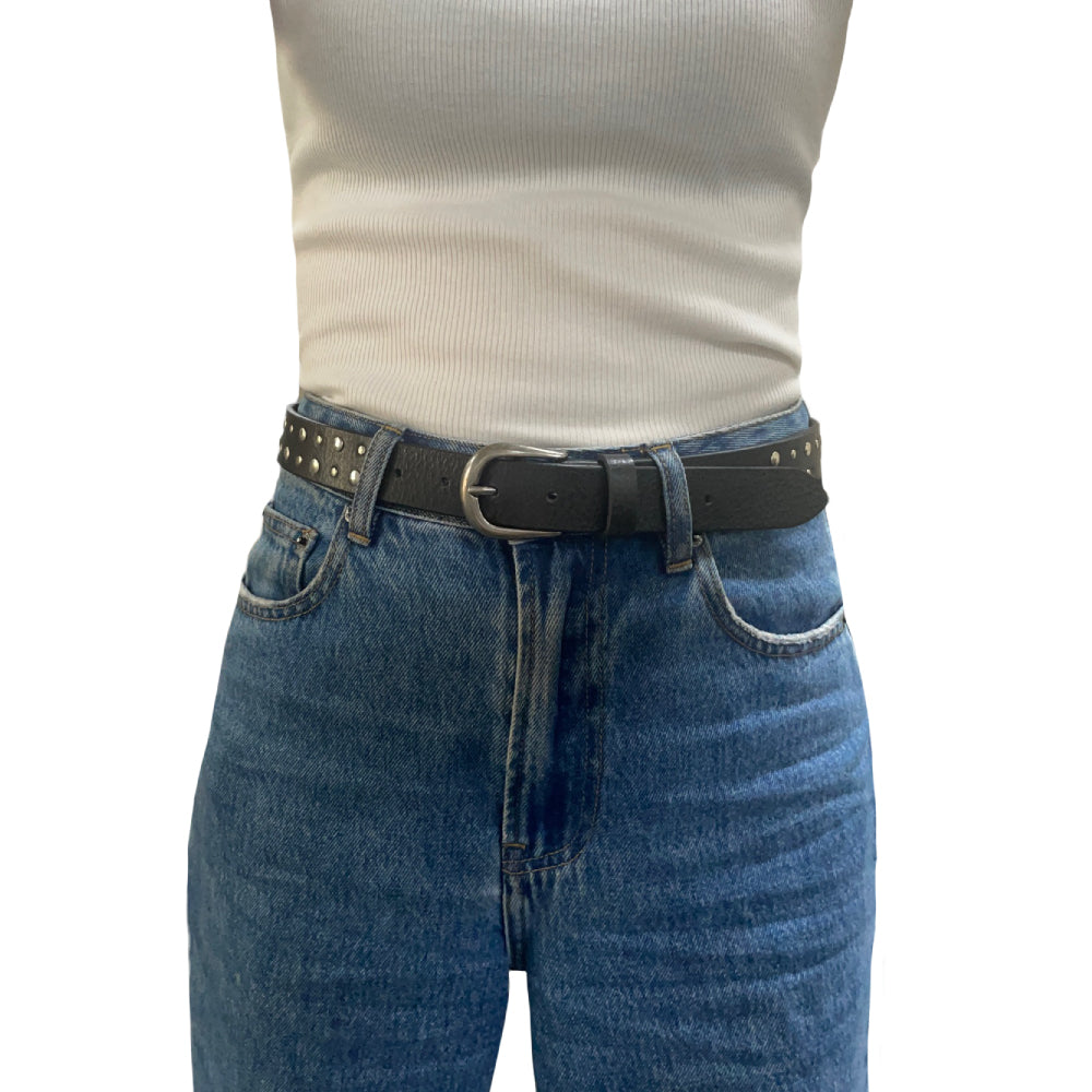 Loop Leather Tara Belt - Black