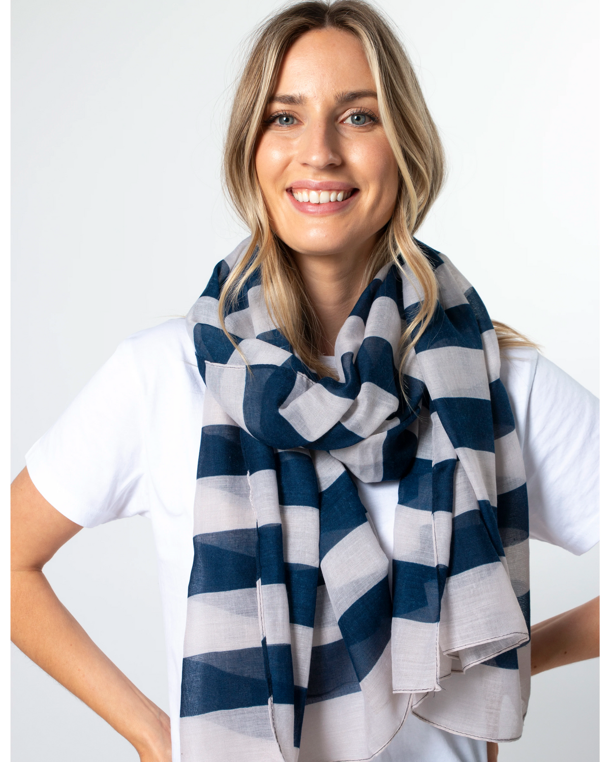 Stella &amp; Gemma Striped Scarf