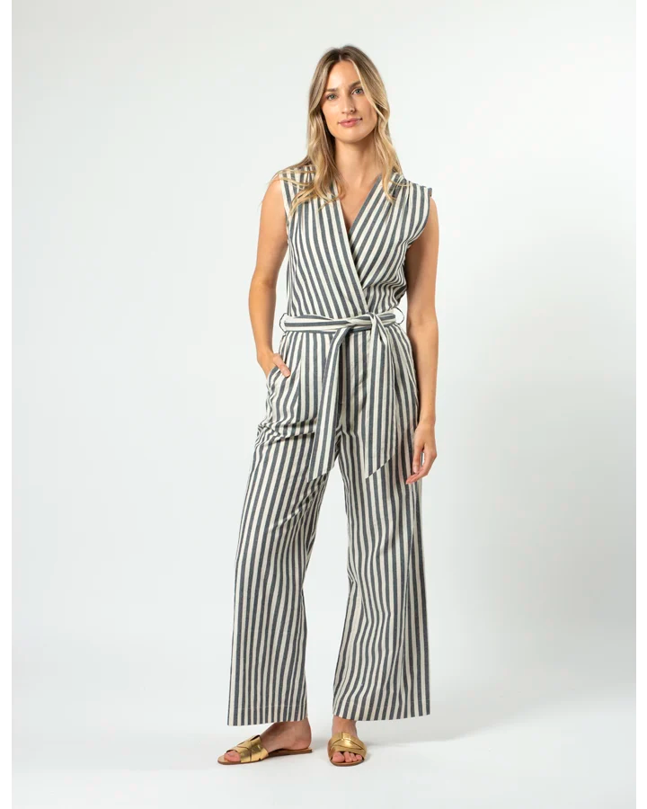 Stella + Gemma - Saylor Jumpsuit - Navy Stripe