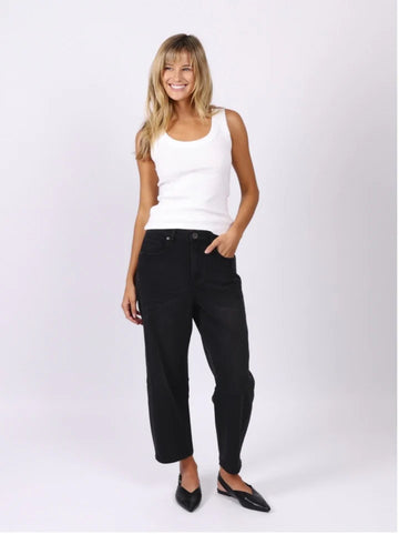 Monaco Toni Barrel Jeans - Black