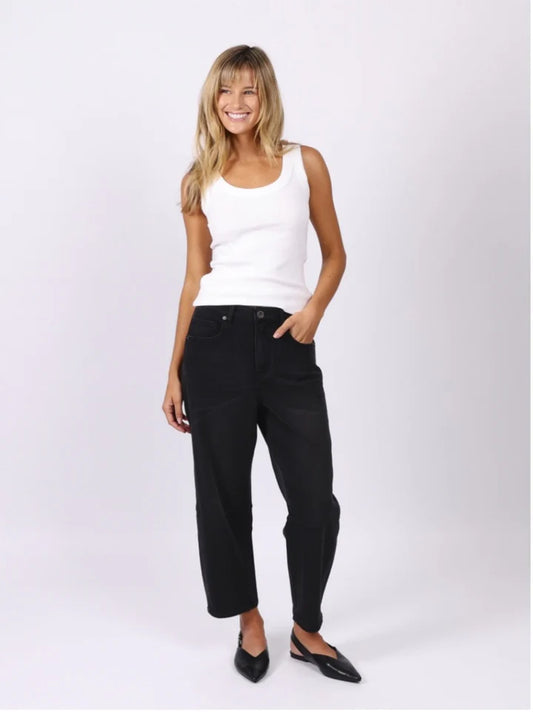 Monaco Toni Barrel Jeans - Black