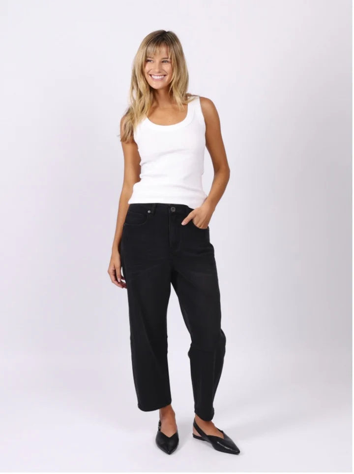 Monaco Toni Barrel Jeans - Black