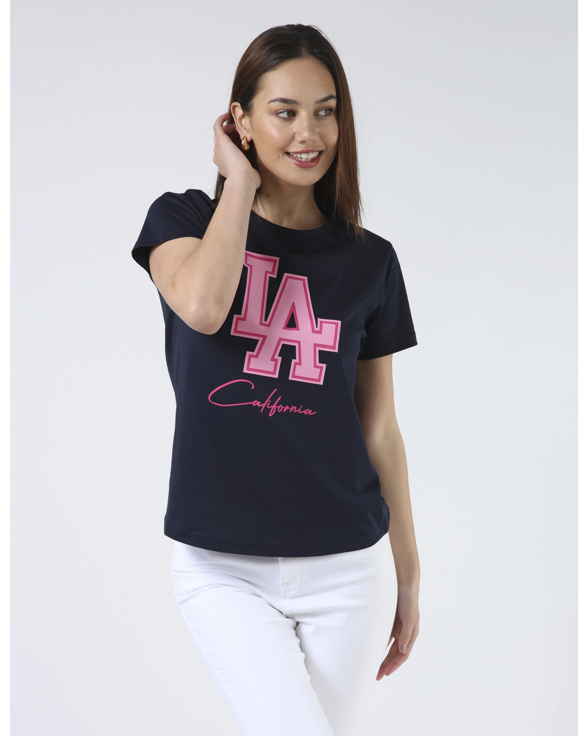 Stella + Gemma Ace T-Shirt - Navy LA