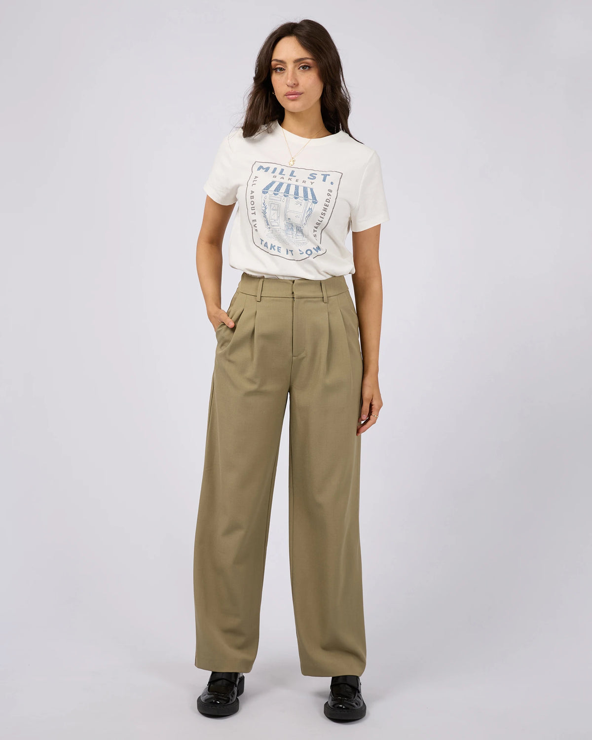 All About Eve Mill St Daily Tee - Vintage White