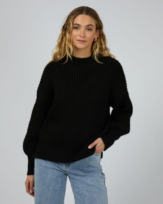 Silent Theory Mari Knit Jumper - Black