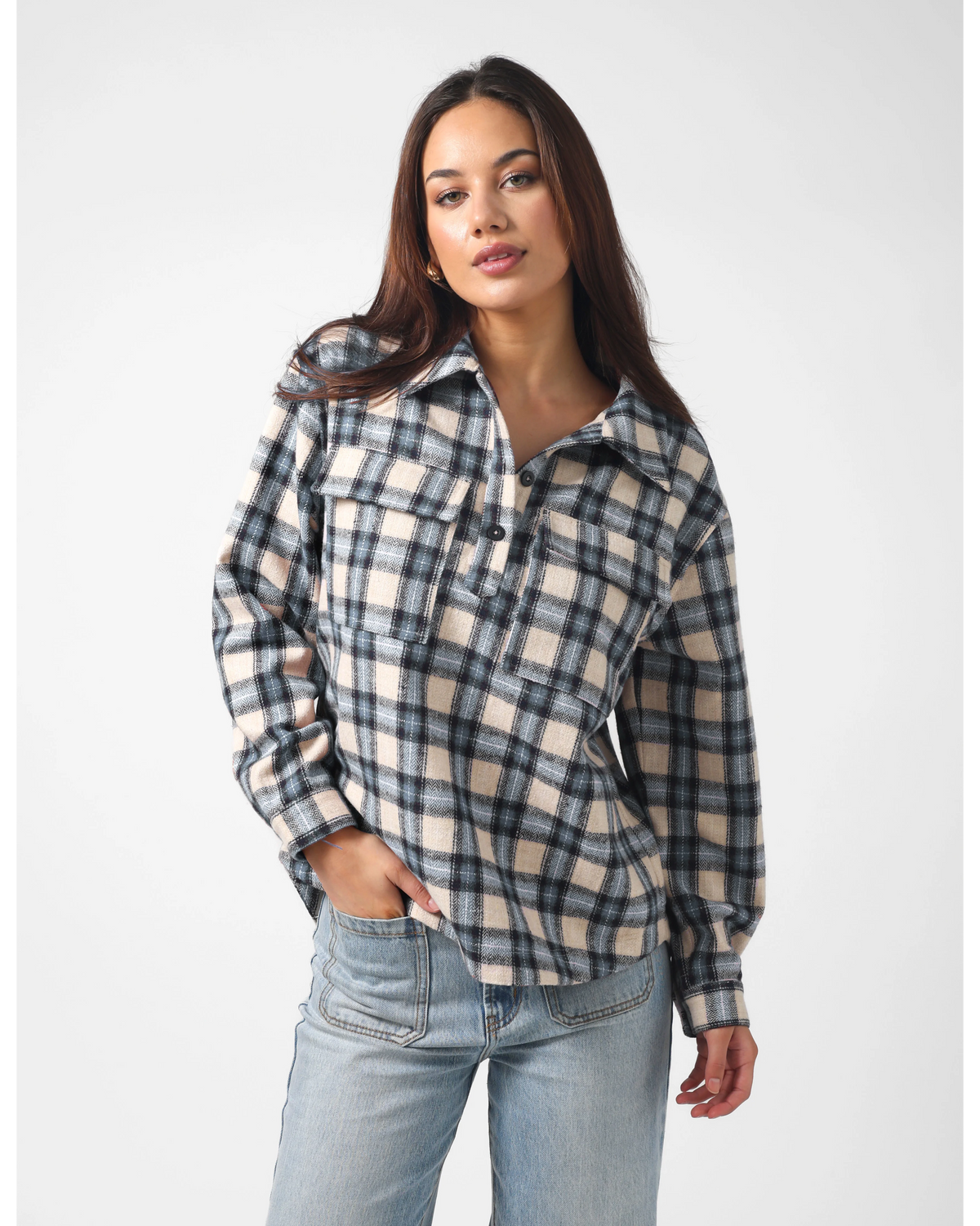 Stella + Gemma Bodhi Shirt - Earth Blue