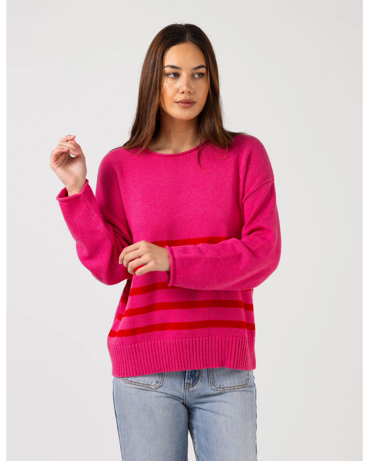 Stella + Gemma Axel Jumper - Strawberry Ripple