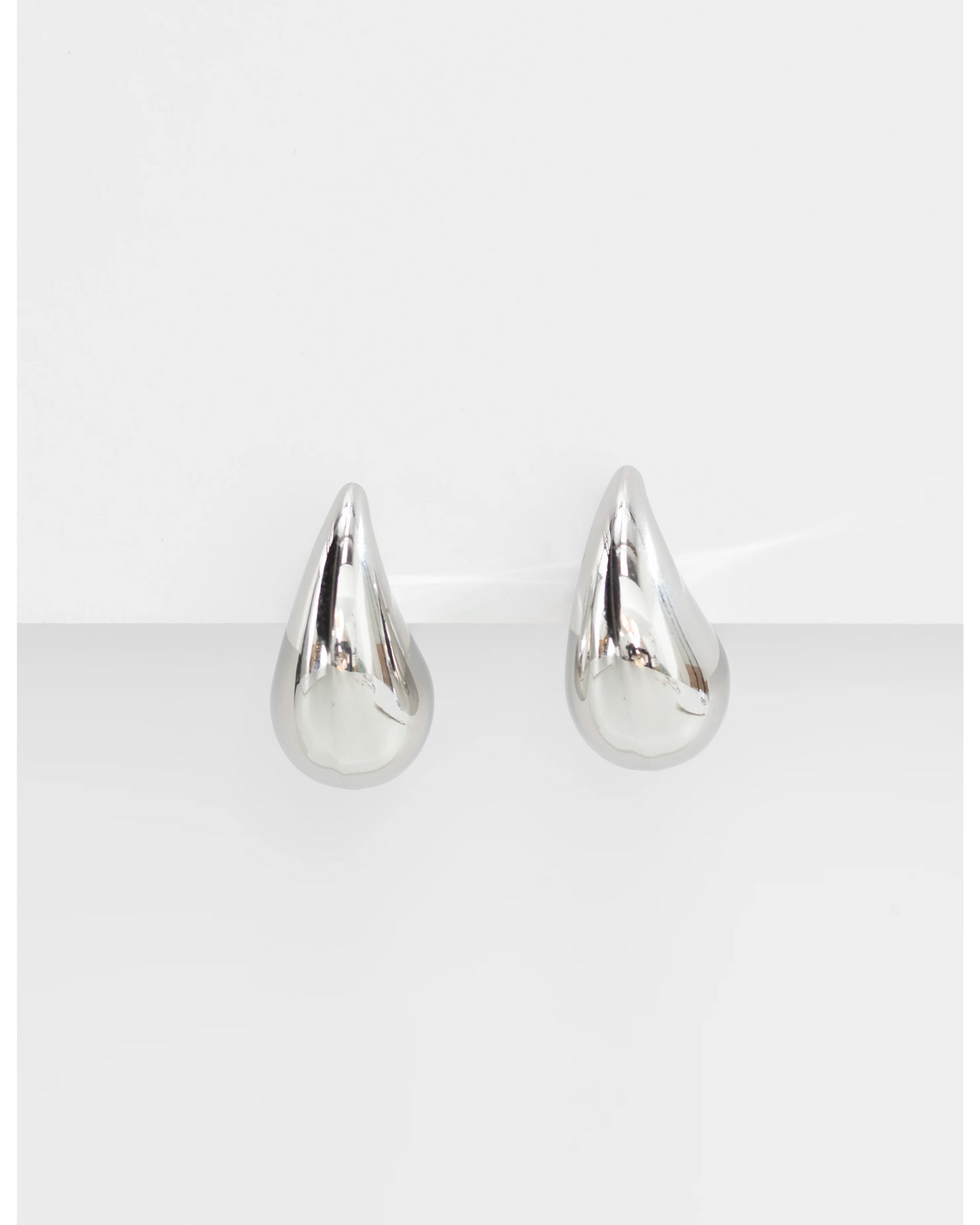 Stella + Gemma - Silver tear drop earrings