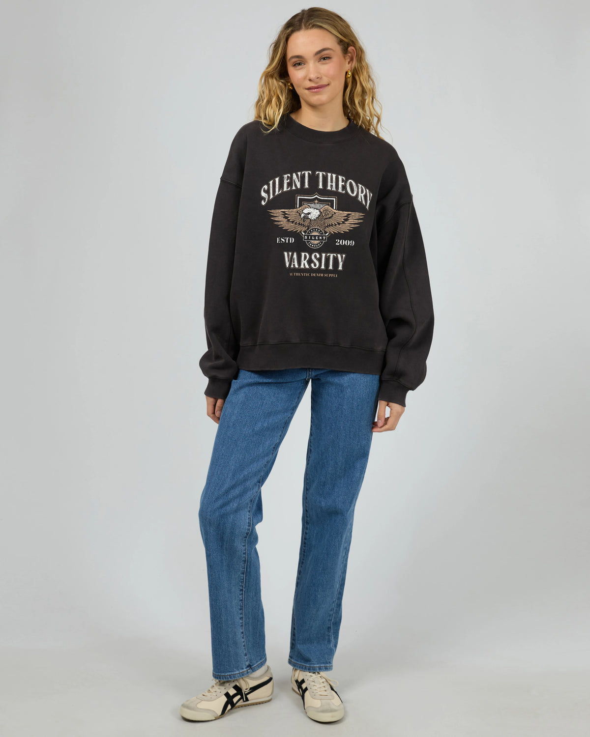 Silent Theory Authentic Crew - Washed Black