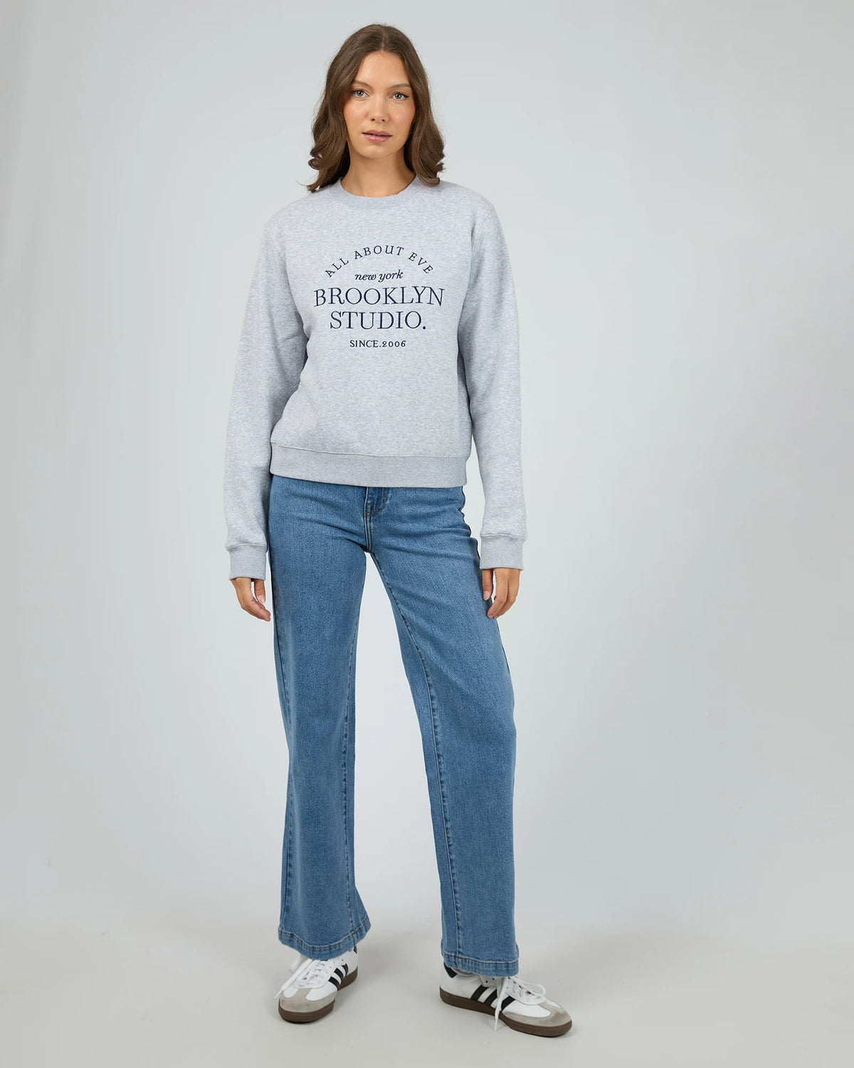 All About Eve Brooklyn Regular Crew - Grey Marle