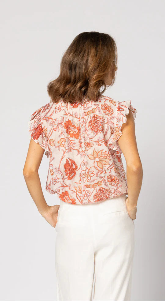 Drama The Label Arabella Blouse - Ruby Floral