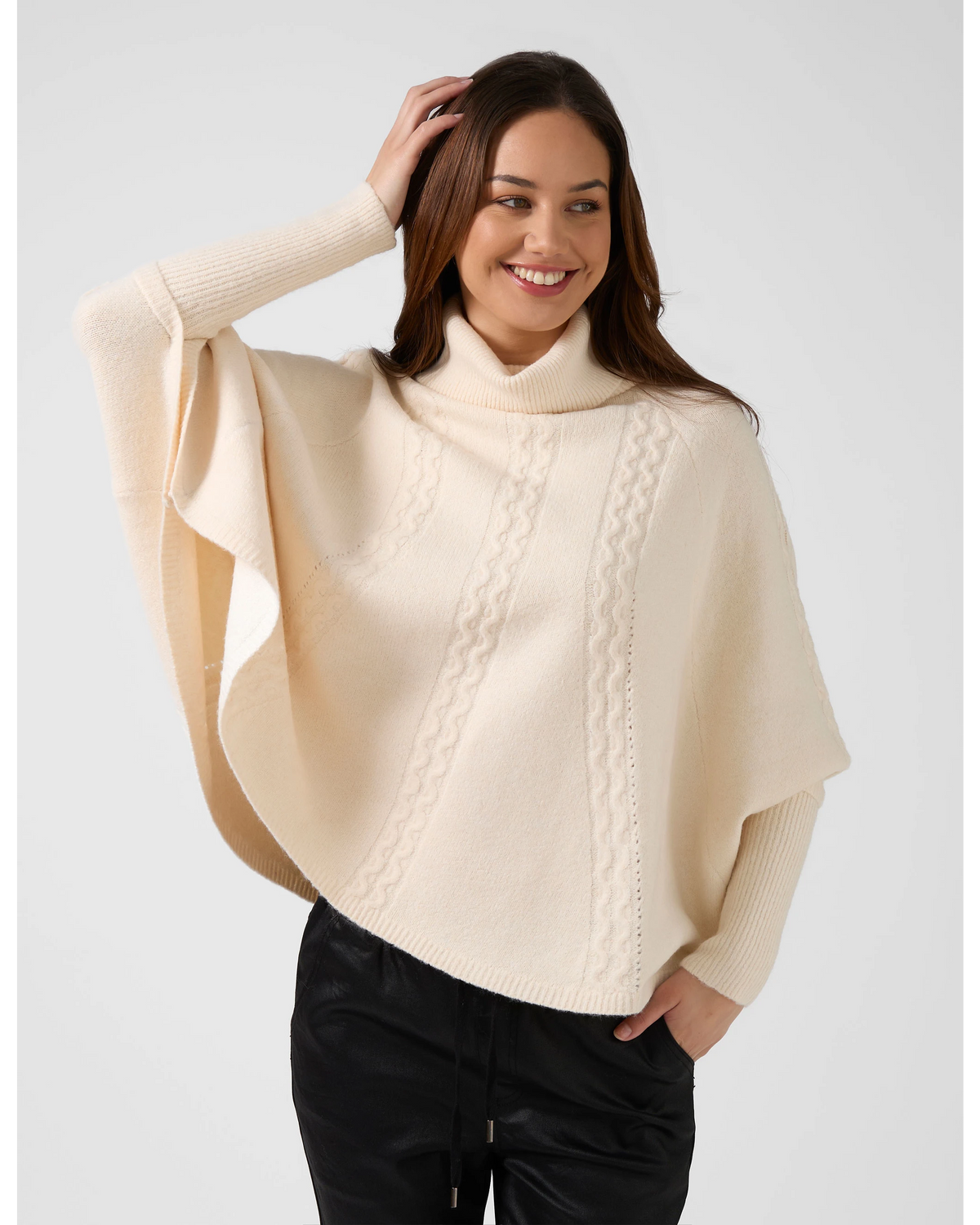 Stella + Gemma Joey Poncho - Milk