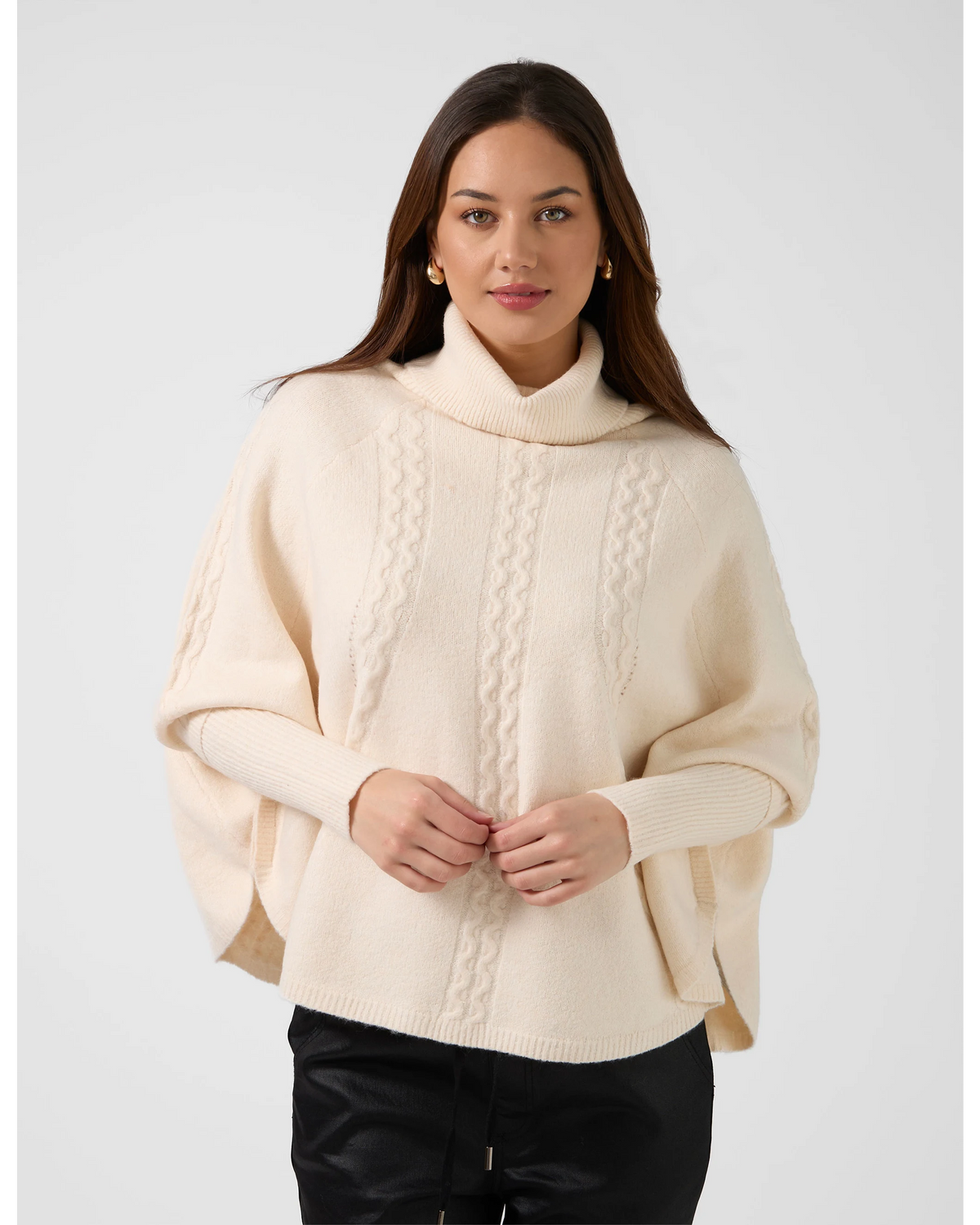 Stella + Gemma Joey Poncho - Milk