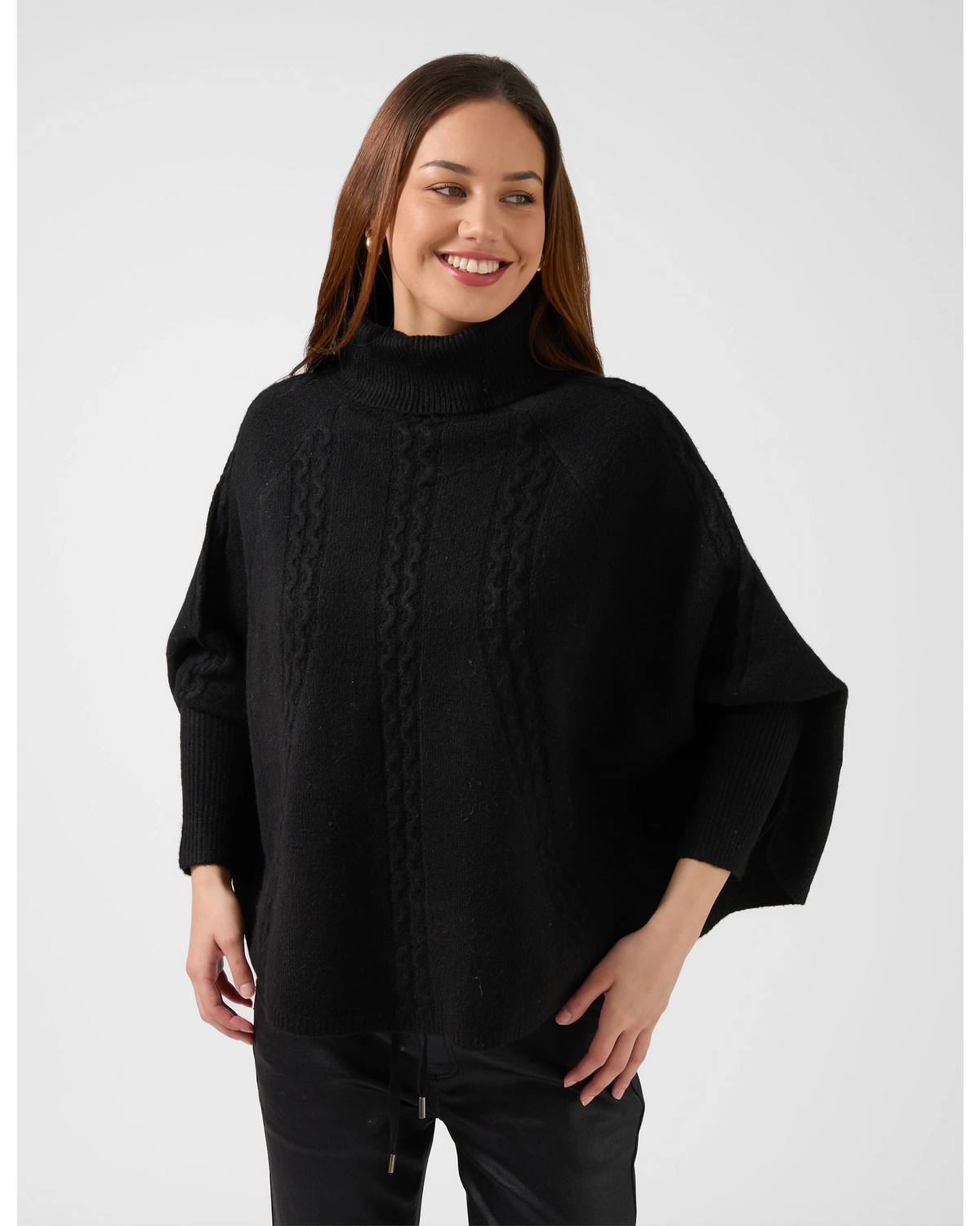 Stella + Gemma Joey Poncho - Black