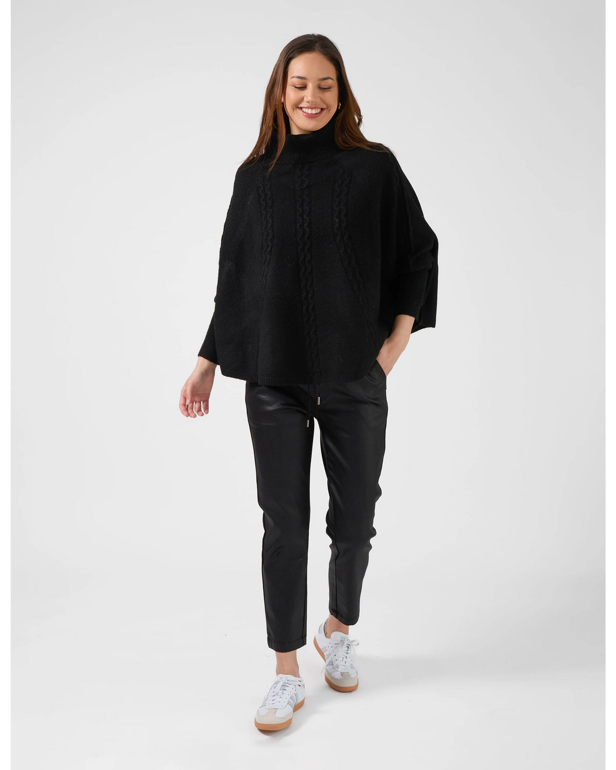 Stella + Gemma Joey Poncho - Black