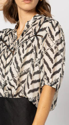 Drama The Label Dalila Top - Zebra