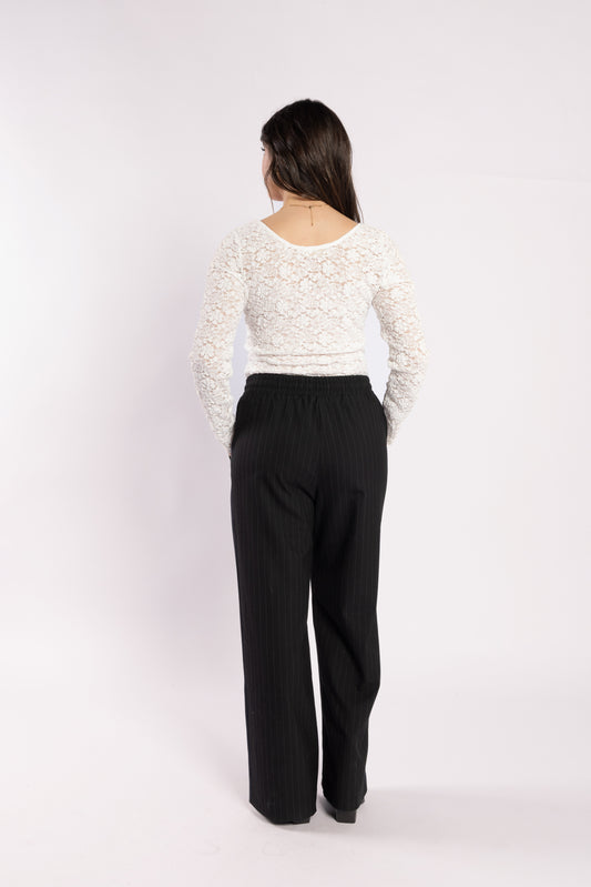 Drama The Label Lake Pant - Noir Stripe