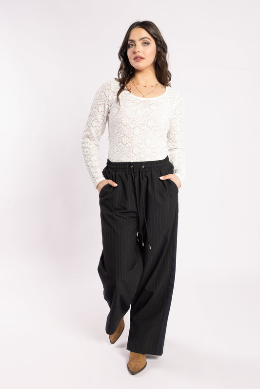 Drama The Label Lake Pant - Noir Stripe