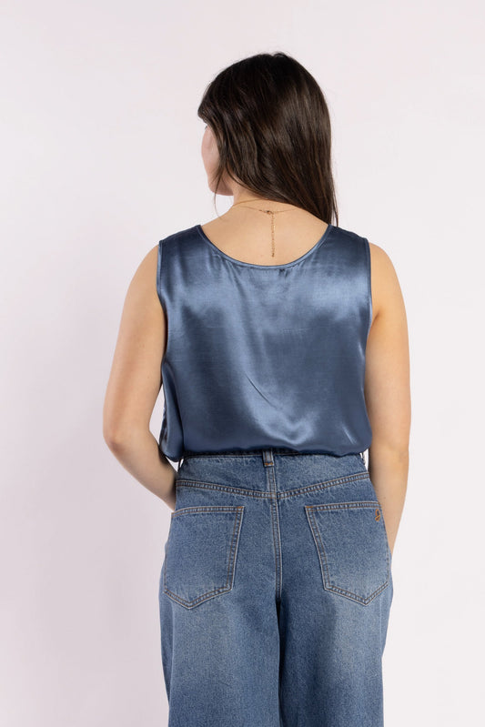 Drama The Label - Chemise Top - Steel