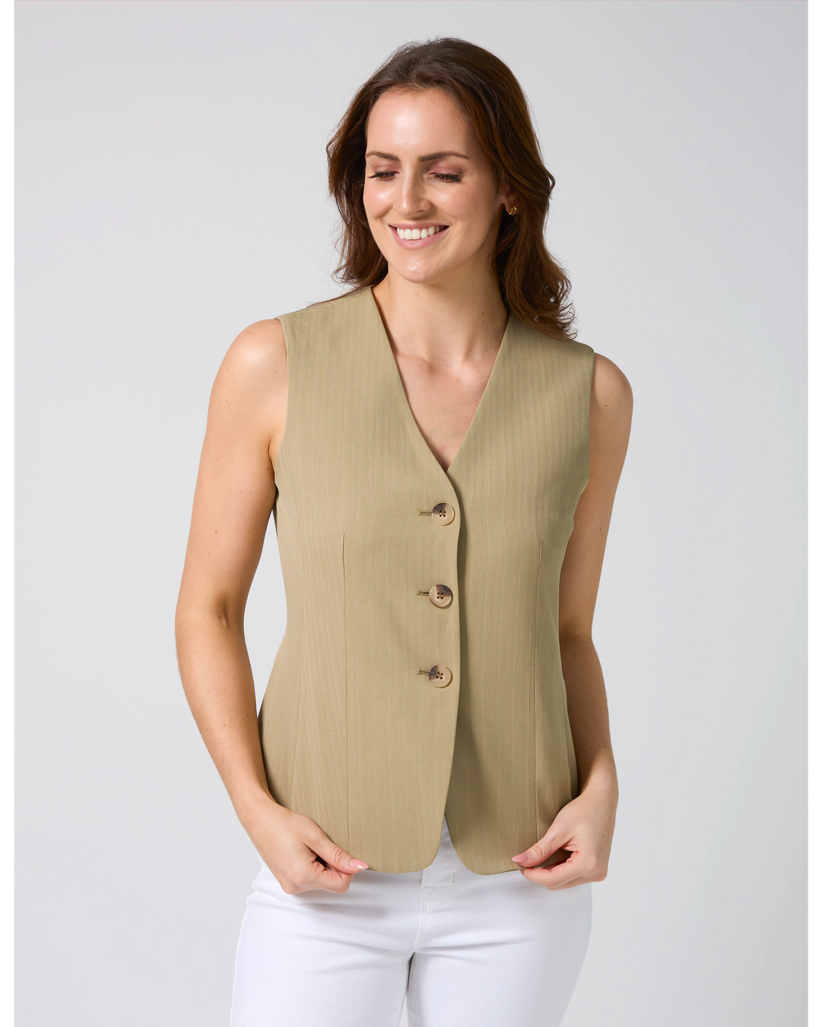 Stella + Gemma Farah Vest - Oregano
