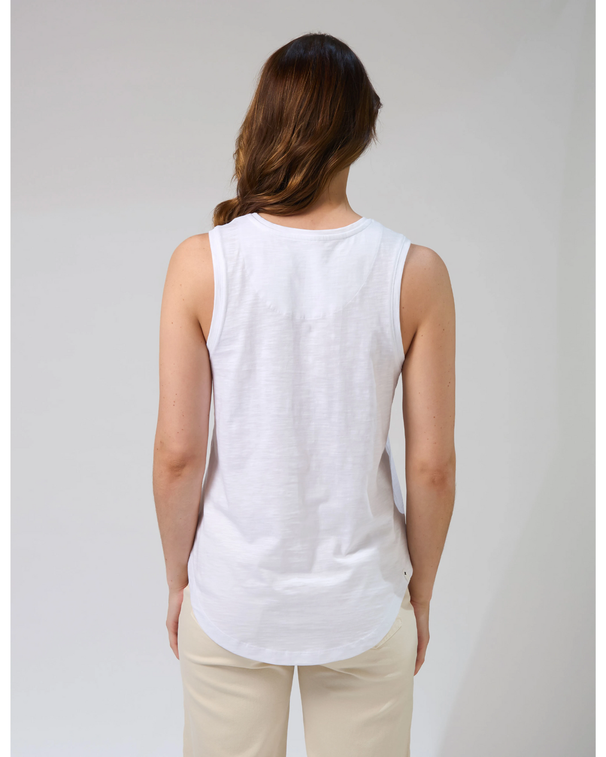 Stella + Gemma Tank Fez Cross - White