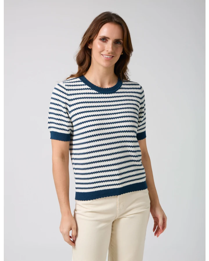 Stella + Gemma Charly Top - Navy Stripe