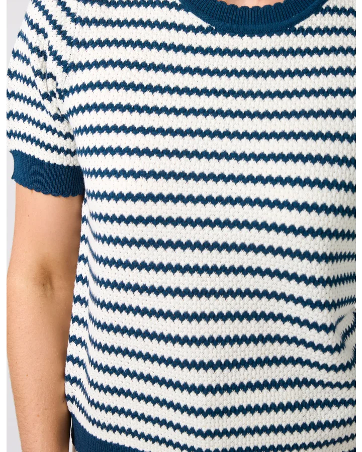 Stella + Gemma Charly Top - Navy Stripe