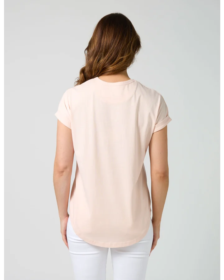 Stella + Gemma Soho Cuff Tee - Baby Blush