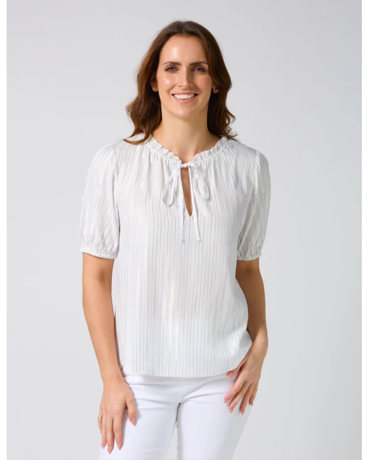 Stella + Gemma Arlo Blouse - Santorini Stripe