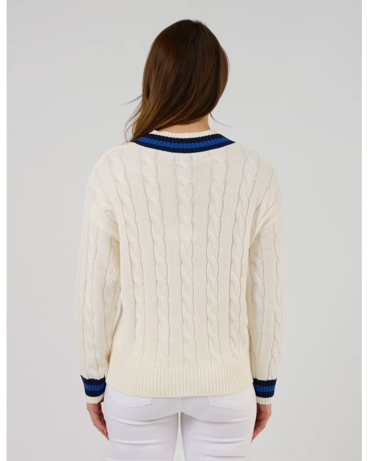 Stella + Gemma Courtside Jumper - Off White