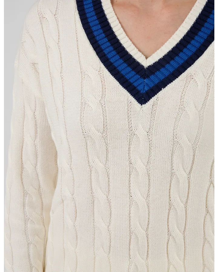 Stella + Gemma Courtside Jumper - Off White