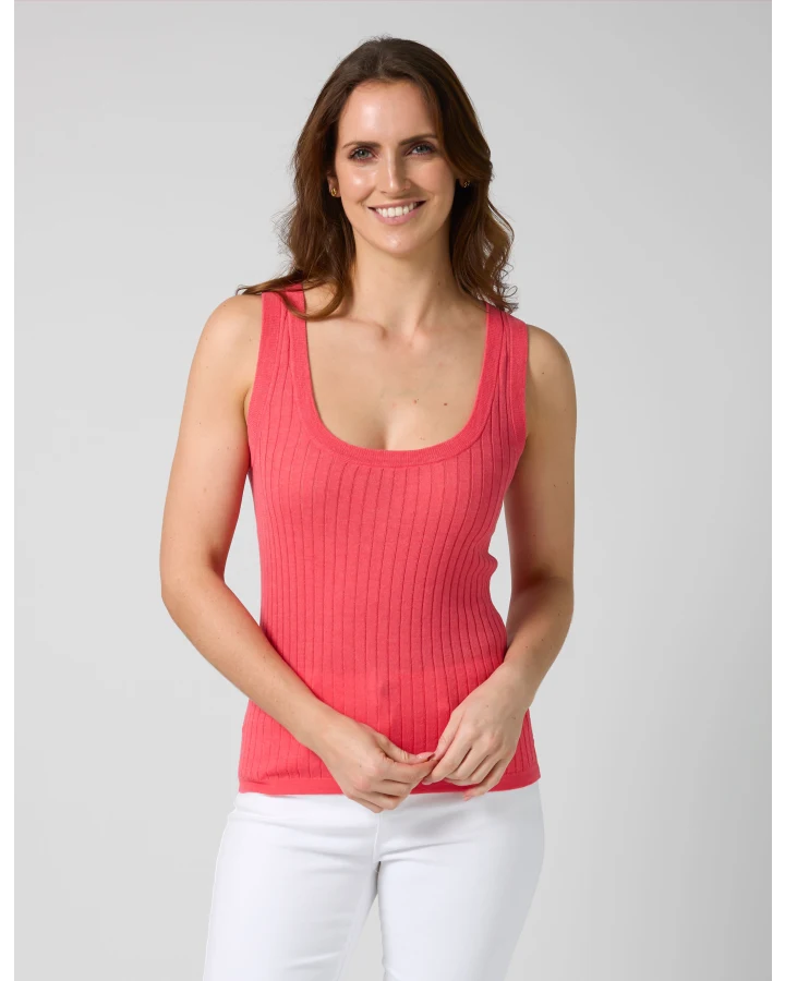 Stella + Gemma Kimi Tank - Raspberry