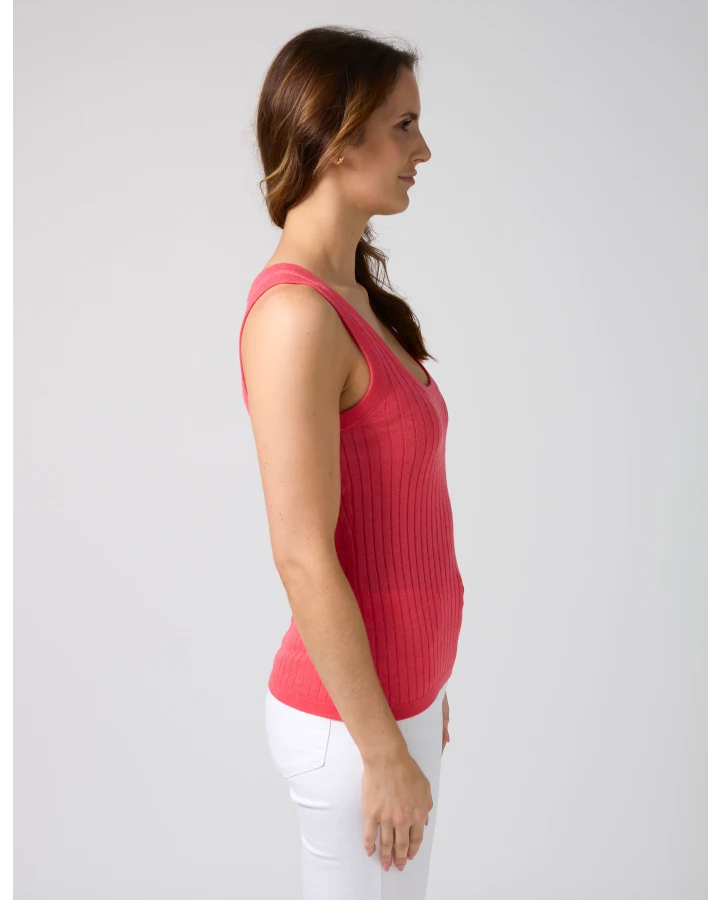 Stella + Gemma Kimi Tank - Raspberry