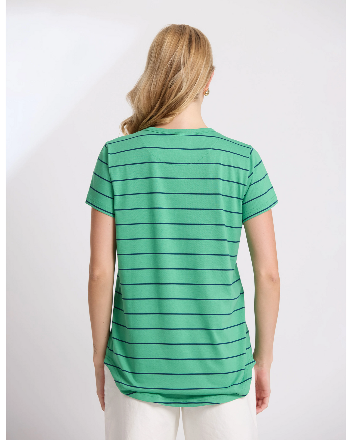 Stella + Gemma Classic Tee - Green/Navy