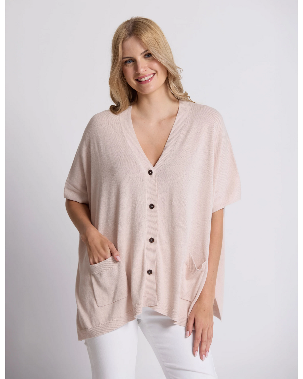 Stella + Gemma Elliot Cardigan - Sugar Almond