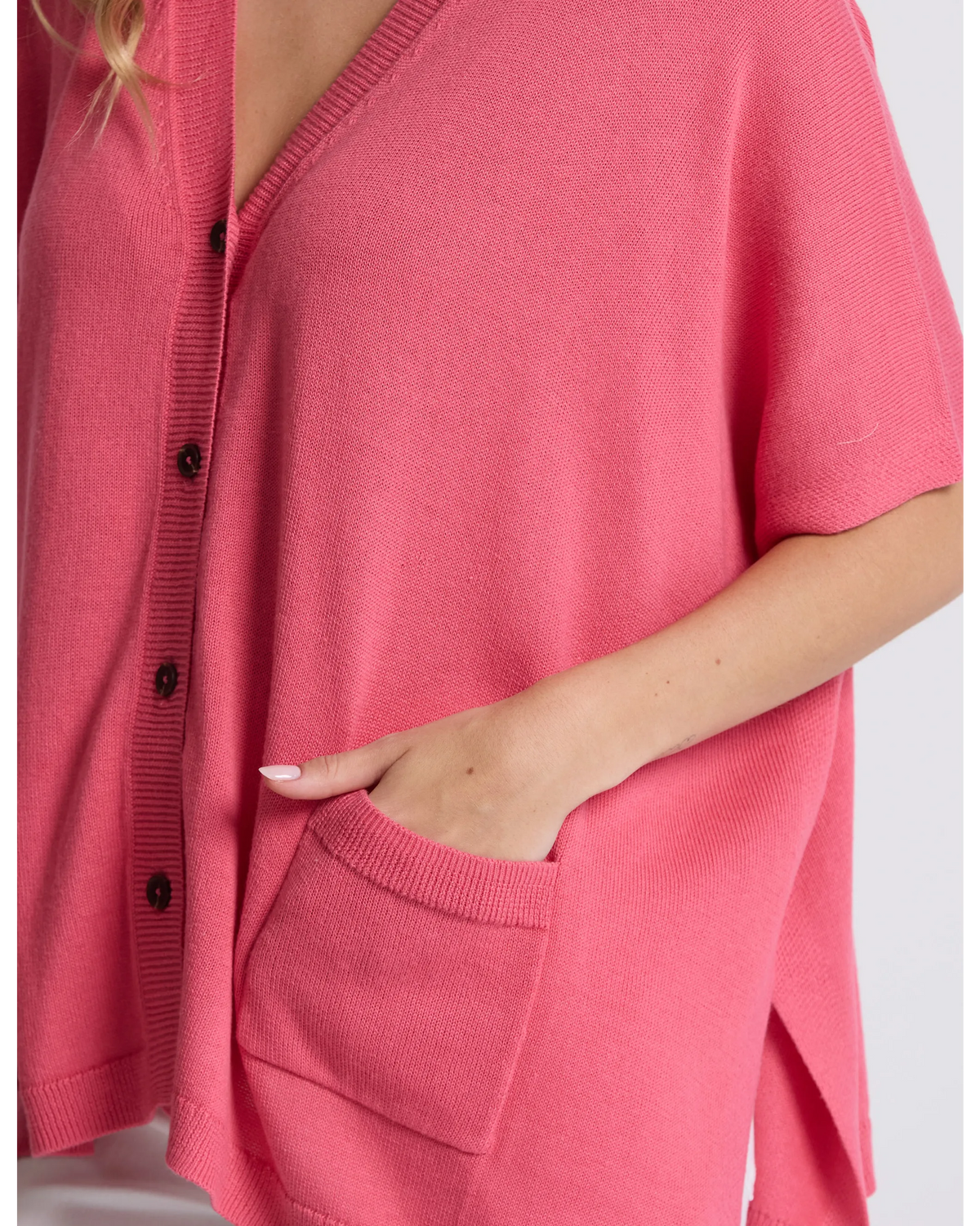 Stella + Gemma Elliot Cardigan - Raspberry