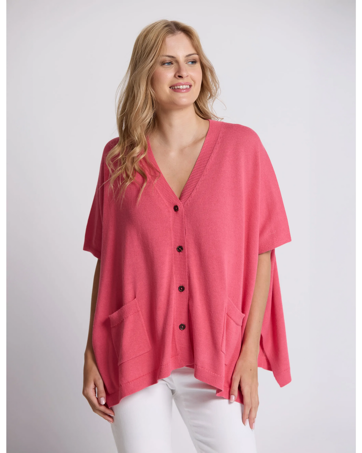 Stella + Gemma Elliot Cardigan - Raspberry