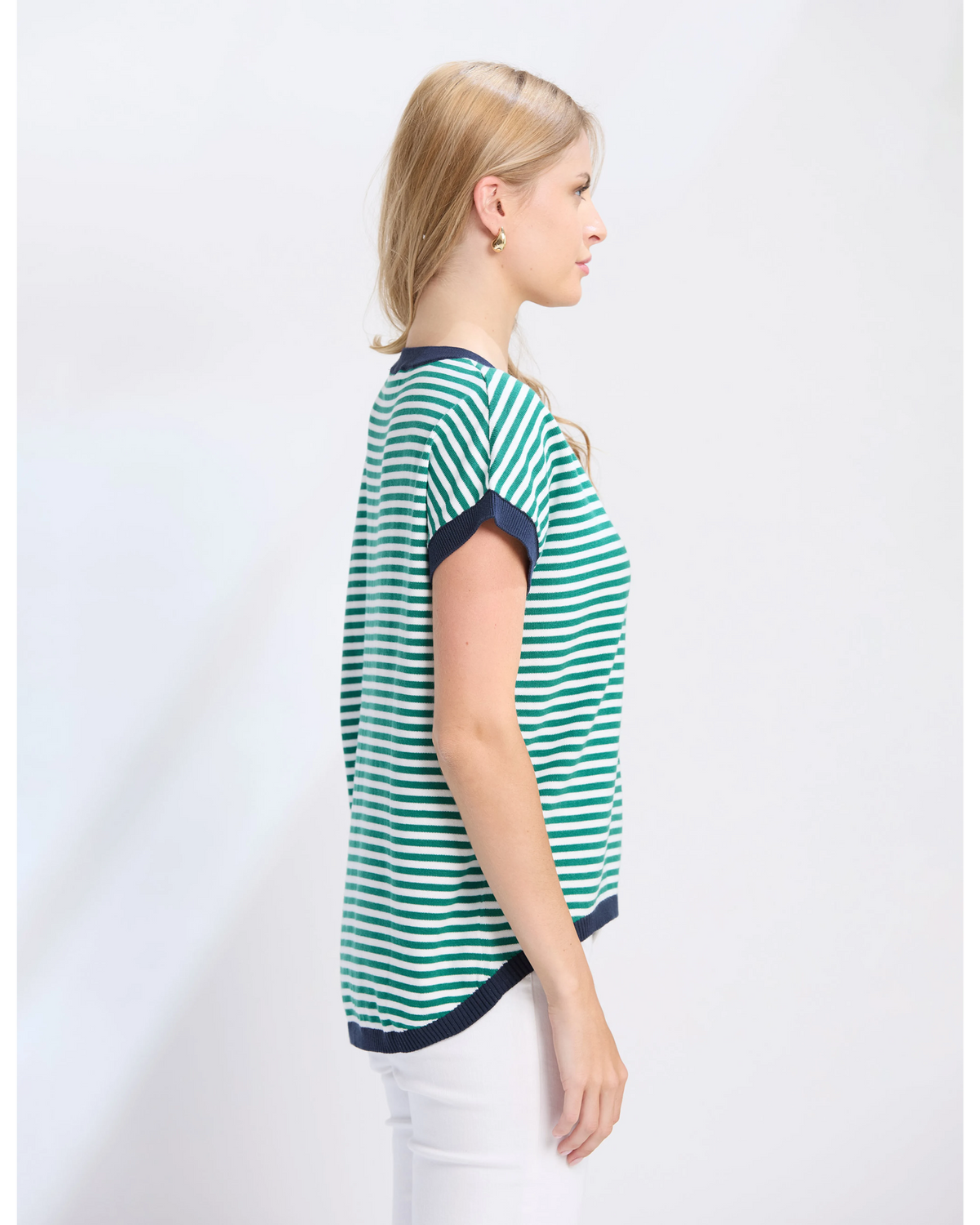 Stella + Gemma Laneway Top - Cobalt Stripe