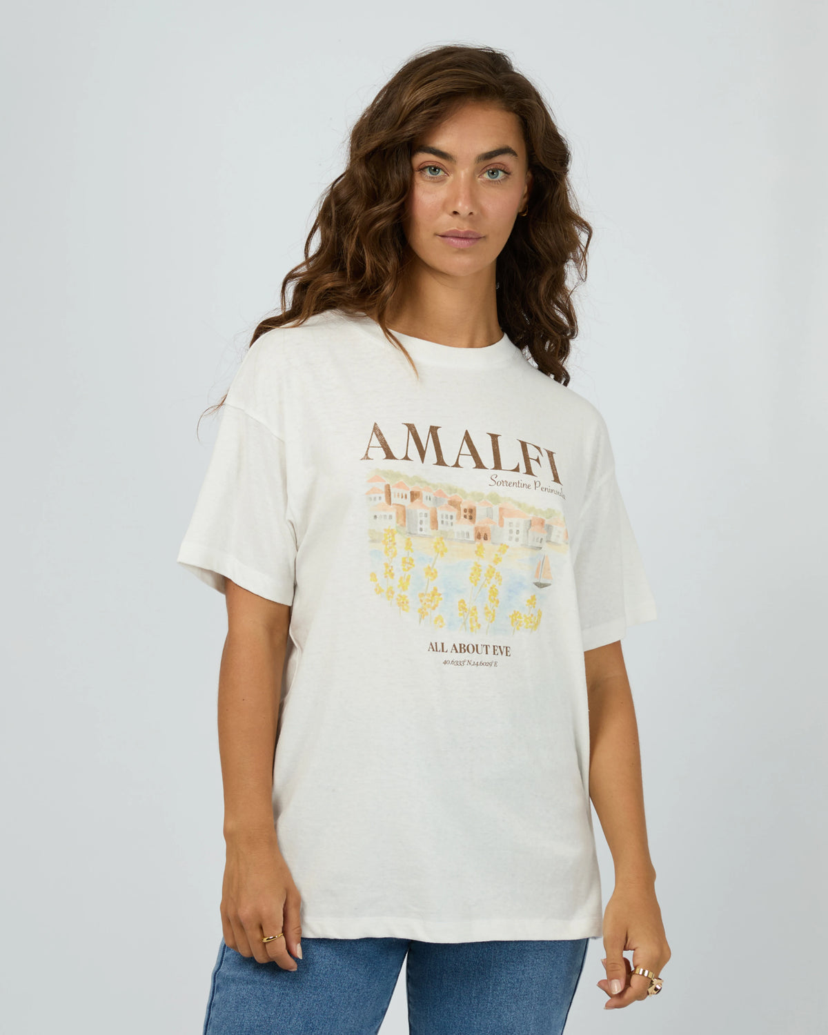 All About Eve Amafi Tee - Vintage White