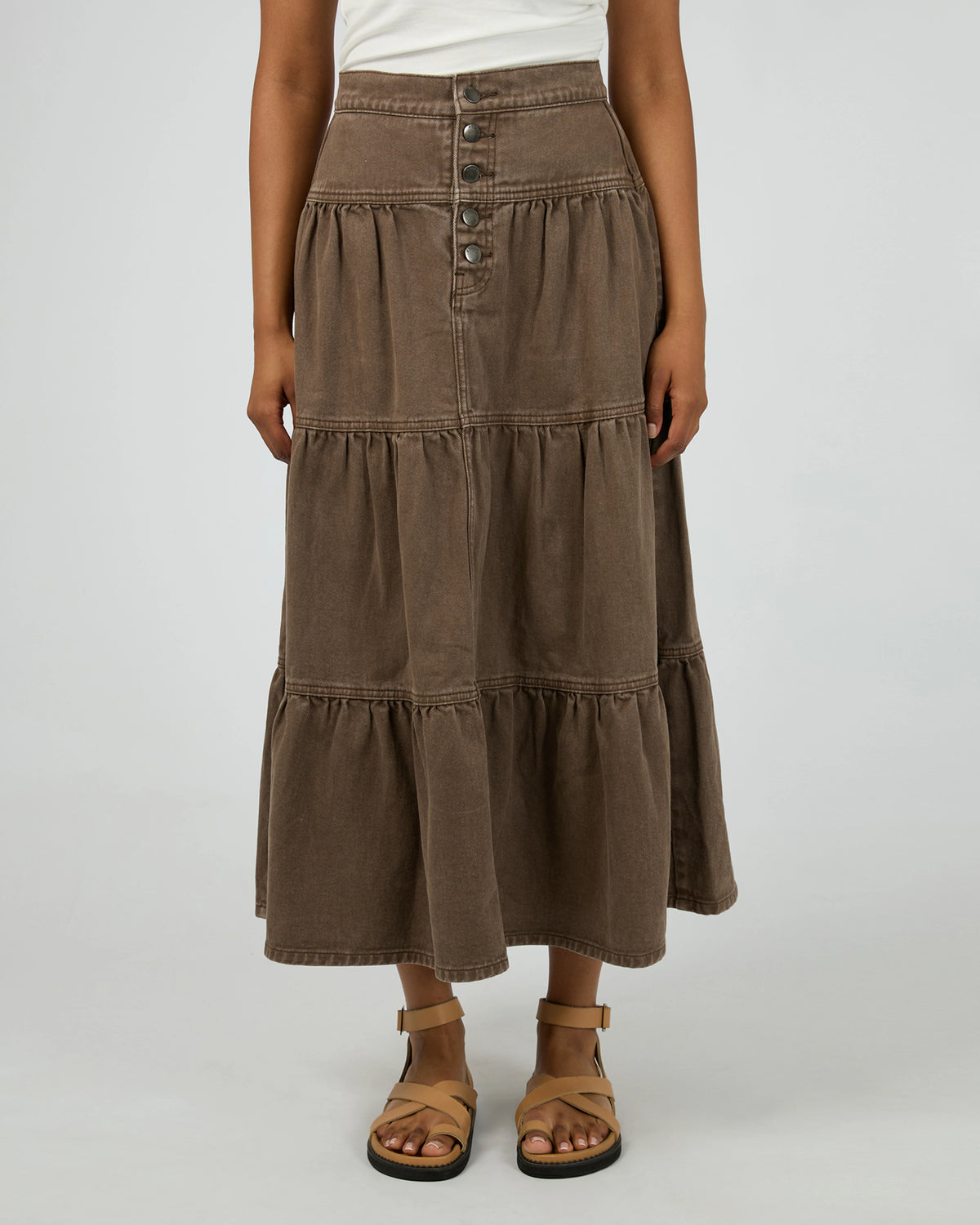 All About Eve Coco Maxi Skirt - Cocoa