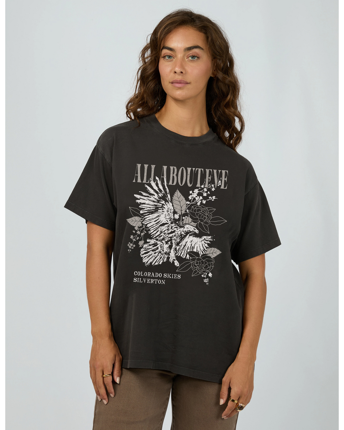 All About Eve Silverton Tee - Washed Black