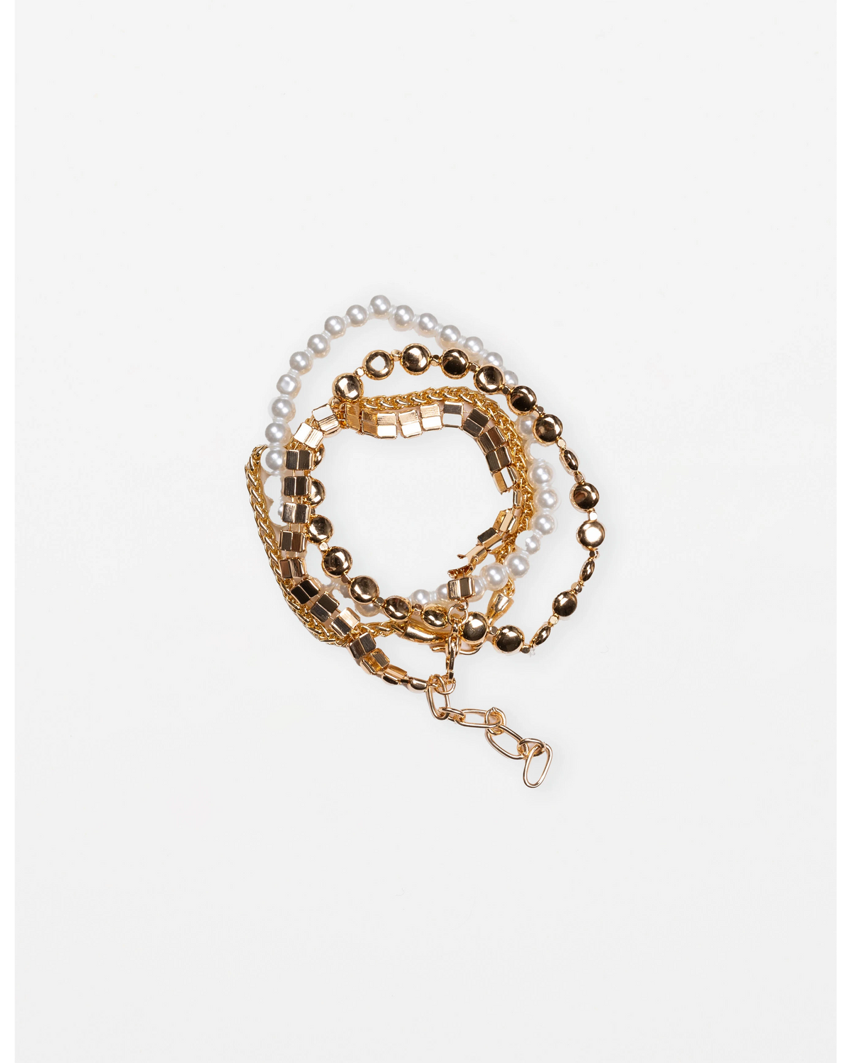 Stella + Gemma - Set of 4 Gold and Pearl Bracelet
