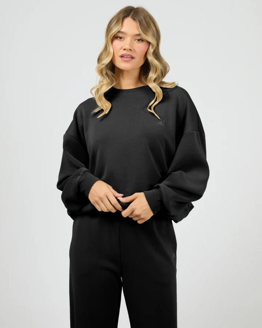 All About Eve Luxe Active Box Crew - Black