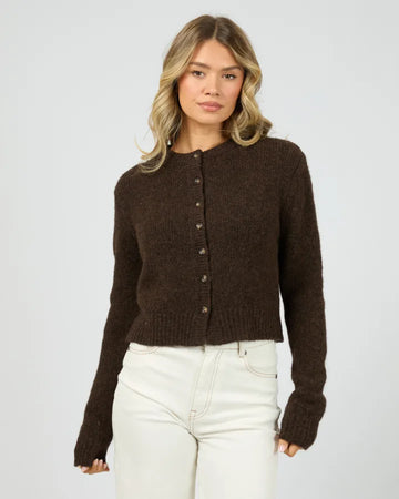 All About Eve Bayside Cardigan - Brown