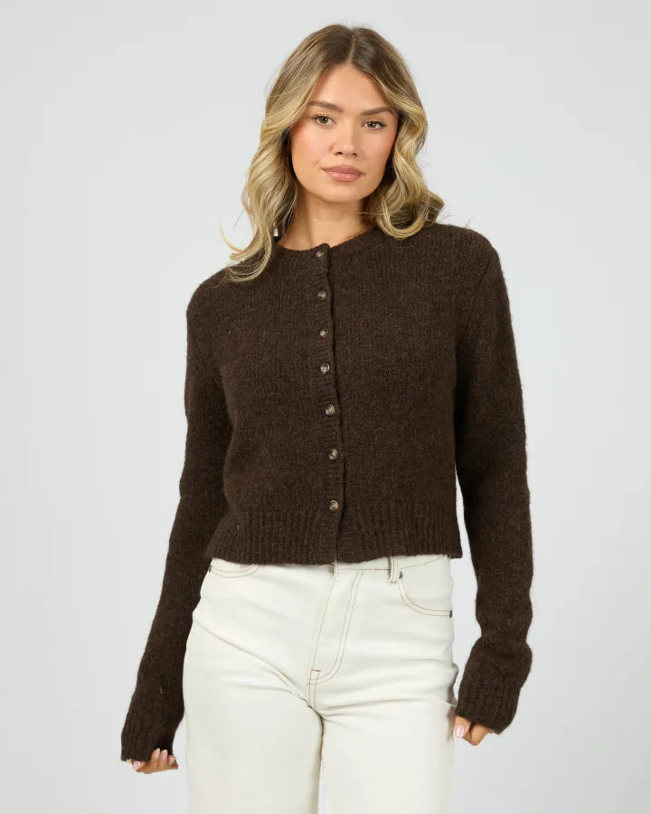 All About Eve Bayside Cardigan - Brown