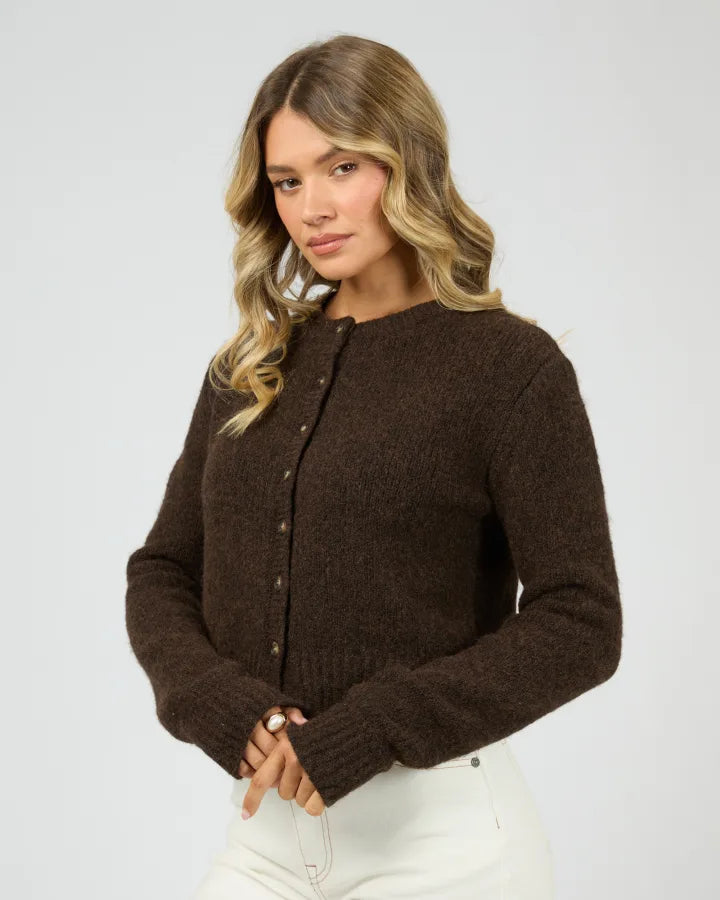 All About Eve Bayside Cardigan - Brown