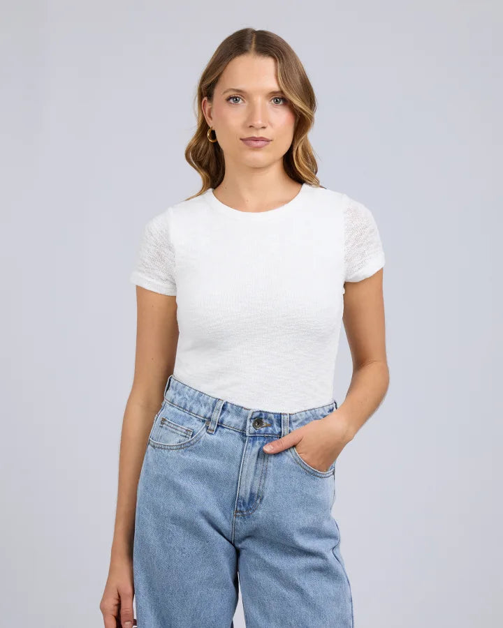 Silent Theory Leonie Baby Tee - White